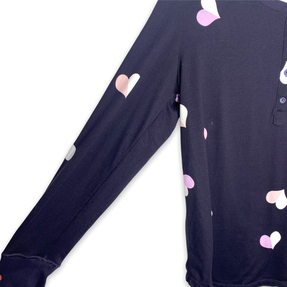 Kate Spade Heart Pajama Sleep Shirt Medium - Picture 3 of 6